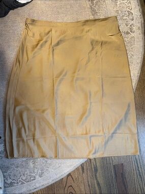 J. Crew gold Pencil Skirt